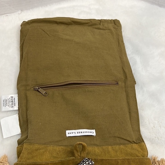 Crosstree lane cotton purse with twisted crossbody strap very boho - Picture 9 of 16